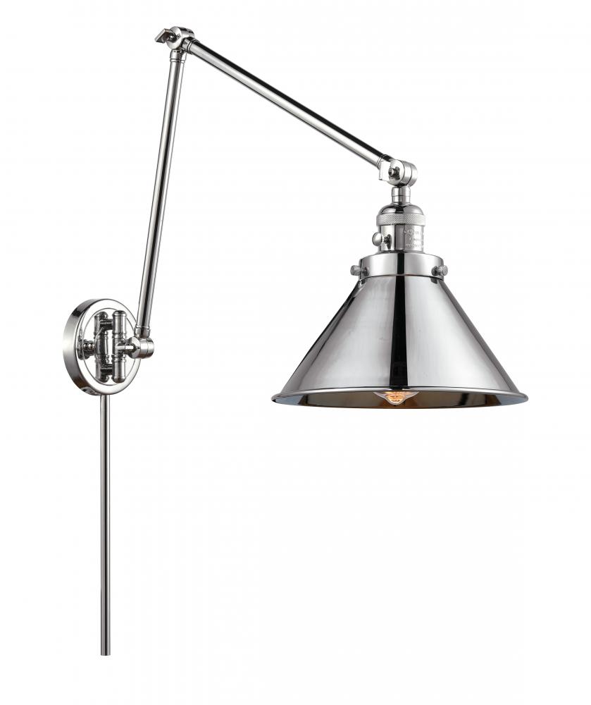 Briarcliff - 1 Light - 10 inch - Polished Chrome -Adjustable Swing Arm