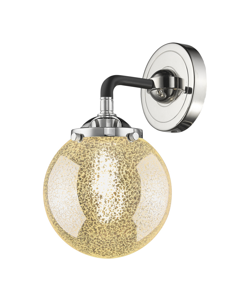 Beacon - 1 Light - 6 inch - Black Polished Nickel - Sconce