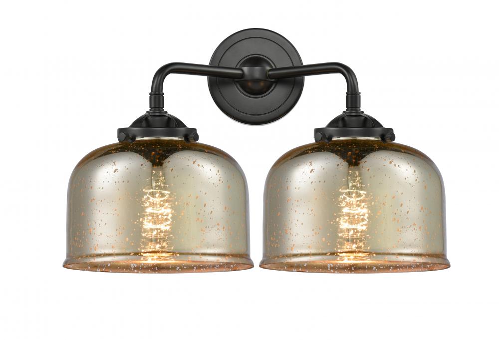 Large Bell 2 Light Bath Vanity Light