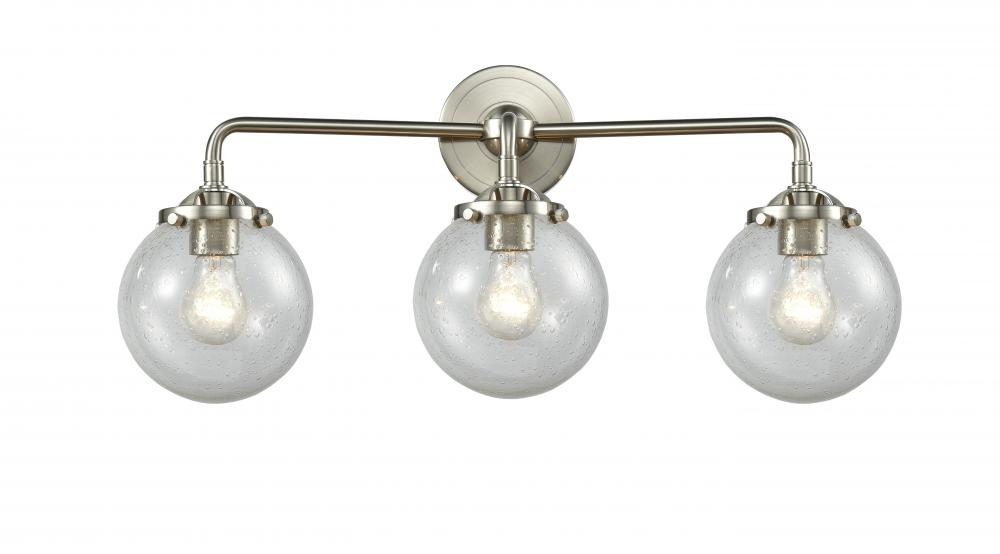 Beacon - 3 Light - 24 inch - Brushed Satin Nickel - Bath Vanity Light