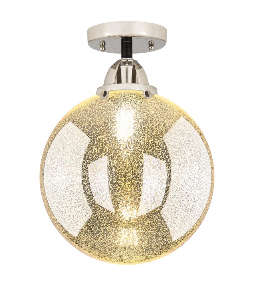 Beacon - 1 Light - 10 inch - Black Polished Nickel - Semi-Flush Mount