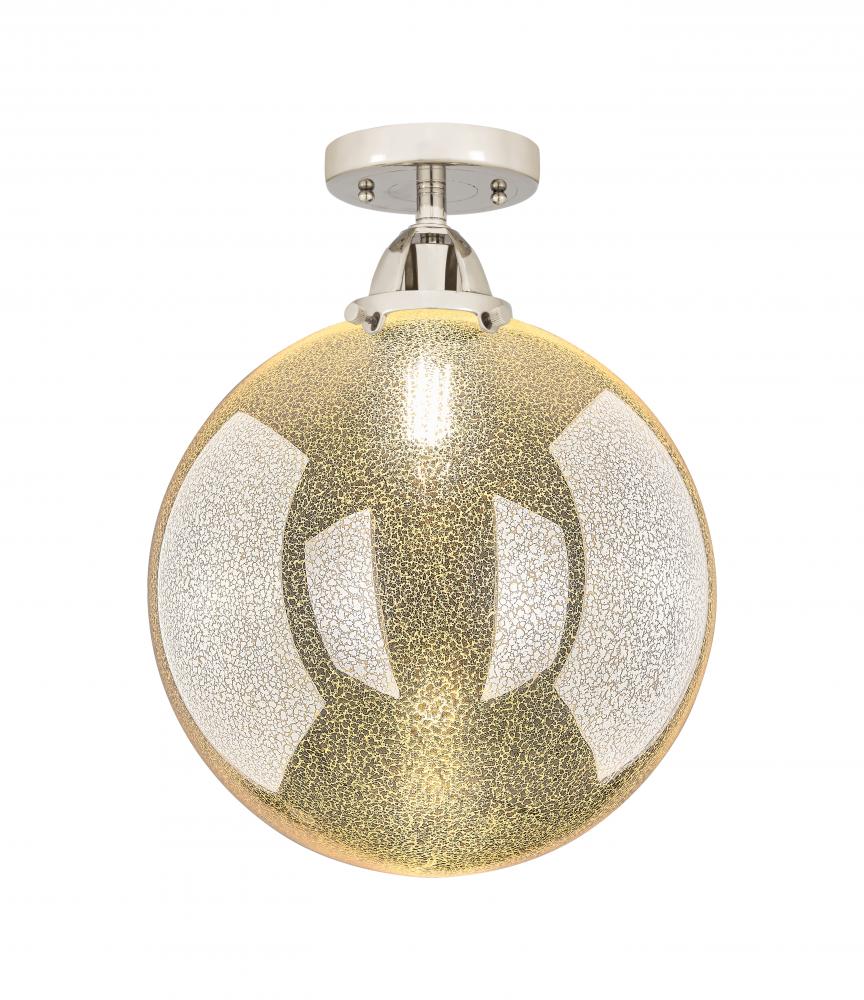 Beacon - 1 Light - 12 inch - Polished Nickel - Semi-Flush Mount