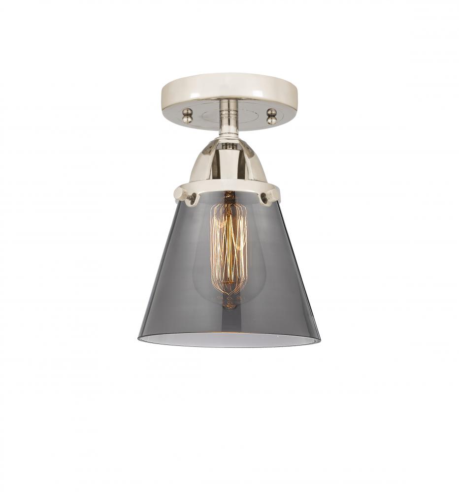Cone - 1 Light - 6 inch - Polished Nickel - Semi-Flush Mount