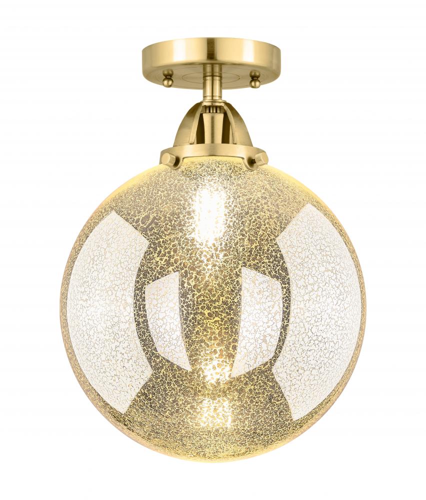 Beacon - 1 Light - 10 inch - Satin Gold - Semi-Flush Mount