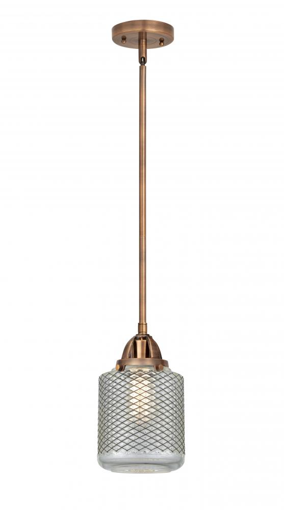 Stanton - 1 Light - 6 inch - Antique Copper - Stem hung - Mini Pendant