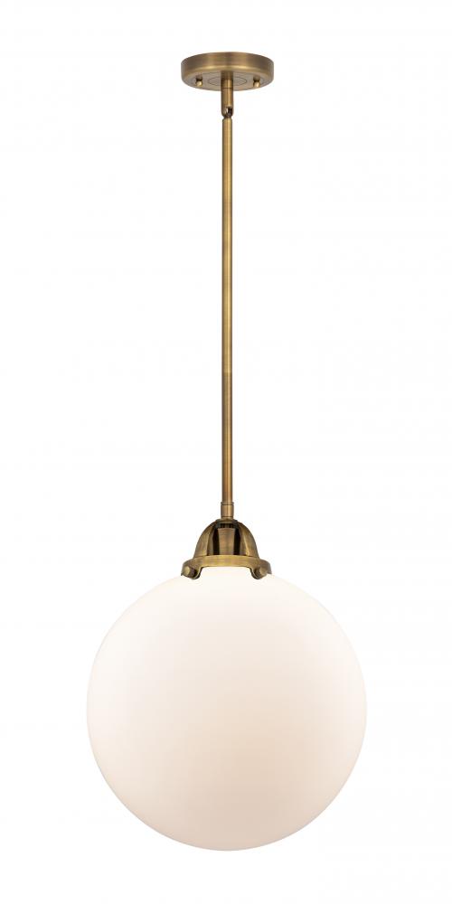 Beacon - 1 Light - 12 inch - Brushed Brass - Stem hung - Mini Pendant