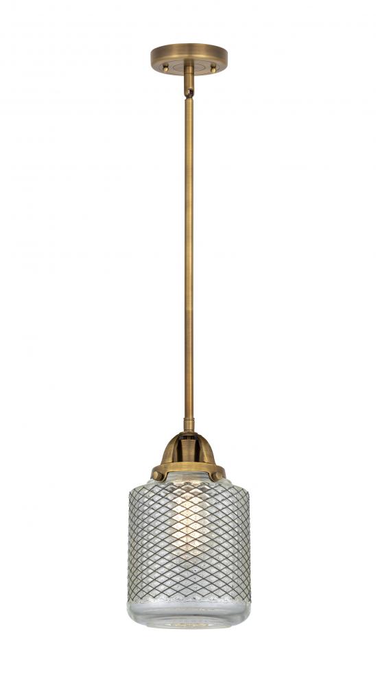 Stanton - 1 Light - 6 inch - Brushed Brass - Stem hung - Mini Pendant