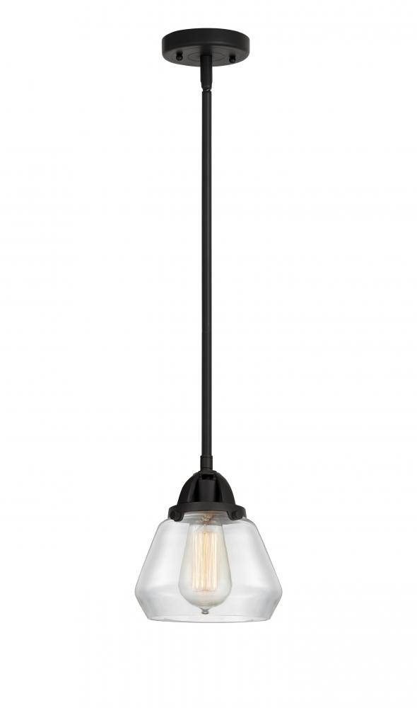 Fulton - 1 Light - 7 inch - Matte Black - Stem hung - Mini Pendant