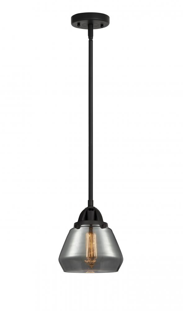 Fulton - 1 Light - 7 inch - Matte Black - Stem hung - Mini Pendant