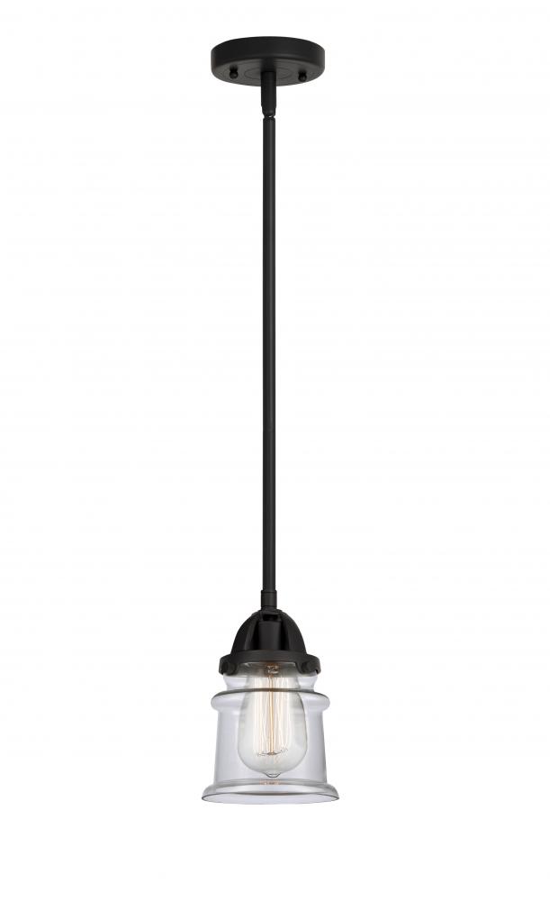 Canton - 1 Light - 5 inch - Matte Black - Stem hung - Mini Pendant