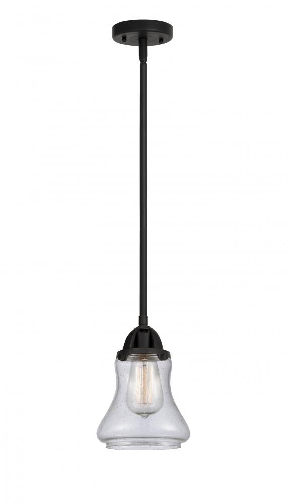 Bellmont - 1 Light - 6 inch - Matte Black - Stem hung - Mini Pendant