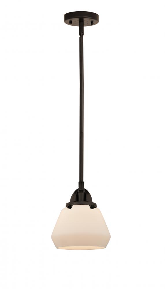 Fulton - 1 Light - 7 inch - Oil Rubbed Bronze - Stem hung - Mini Pendant