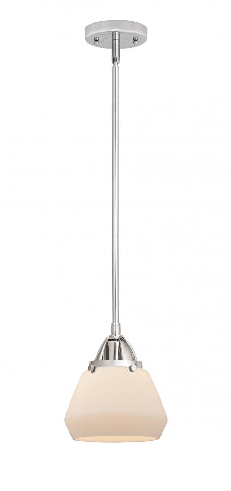 Fulton - 1 Light - 7 inch - Polished Chrome - Stem hung - Mini Pendant