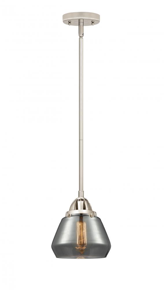 Fulton - 1 Light - 7 inch - Polished Nickel - Stem hung - Mini Pendant