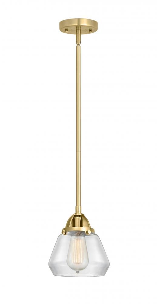 Fulton - 1 Light - 7 inch - Satin Gold - Stem hung - Mini Pendant