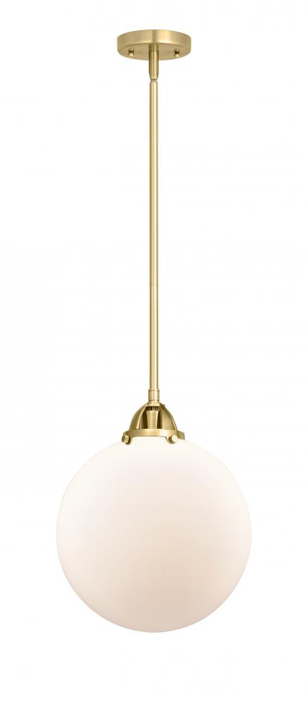 Beacon - 1 Light - 12 inch - Satin Gold - Stem hung - Mini Pendant