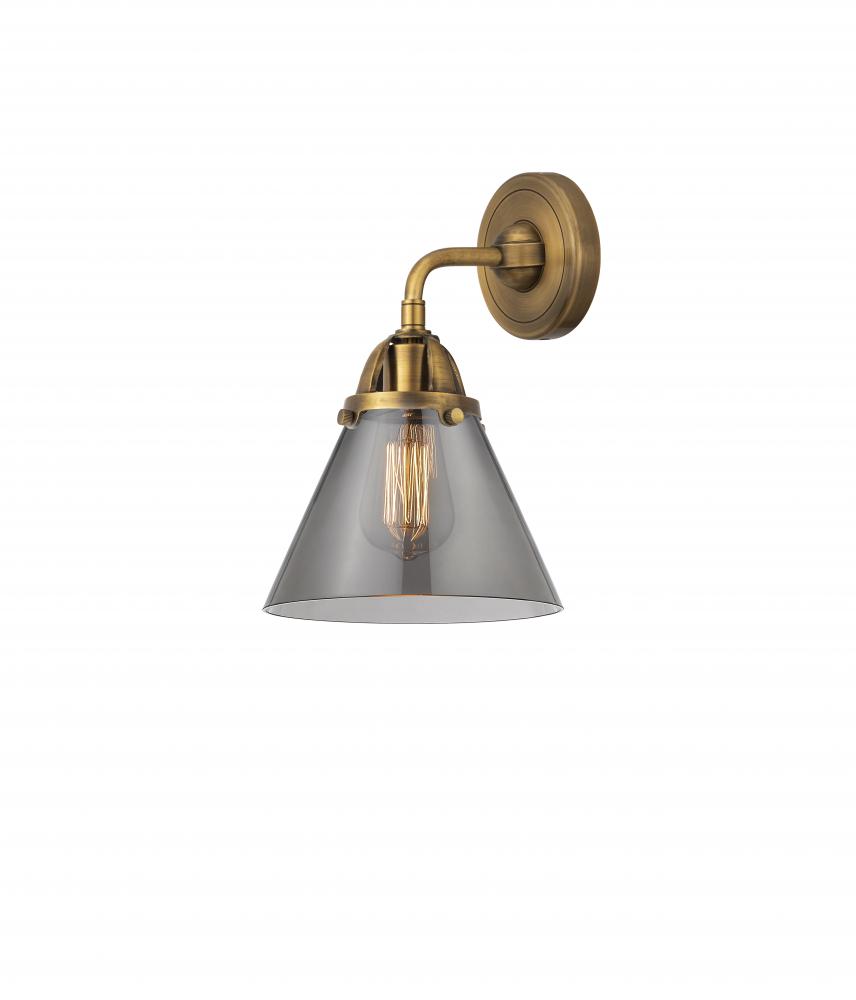 Cone - 1 Light - 8 inch - Brushed Brass - Sconce