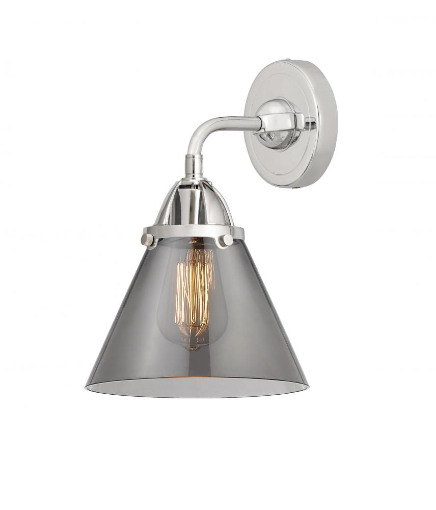 Cone - 1 Light - 8 inch - Polished Chrome - Sconce
