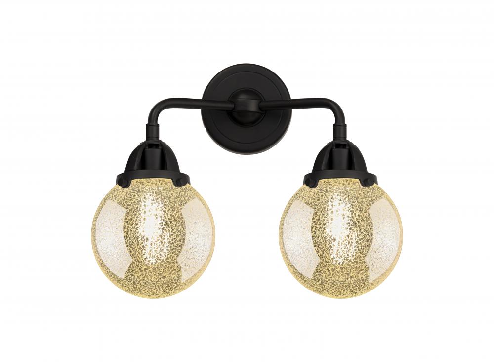 Beacon - 2 Light - 14 inch - Matte Black - Bath Vanity Light