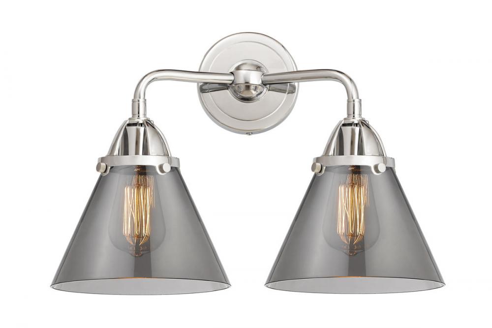 Cone - 2 Light - 16 inch - Polished Chrome - Bath Vanity Light