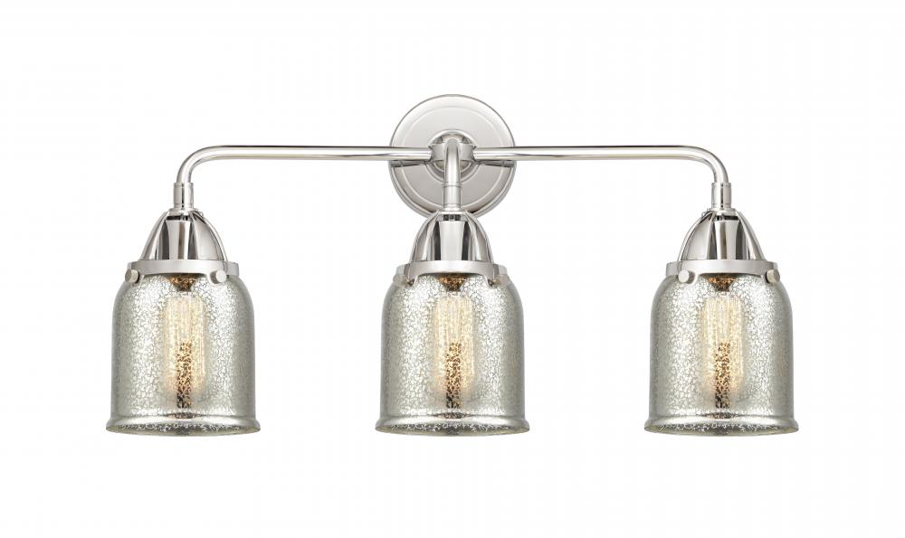 Bell - 3 Light - 23 inch - Polished Chrome - Bath Vanity Light