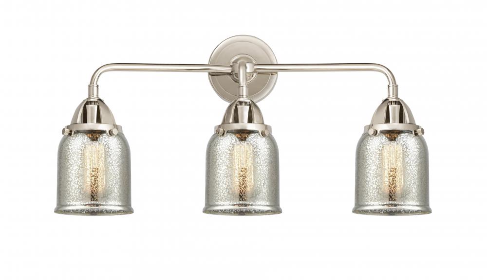Bell - 3 Light - 23 inch - Polished Nickel - Bath Vanity Light