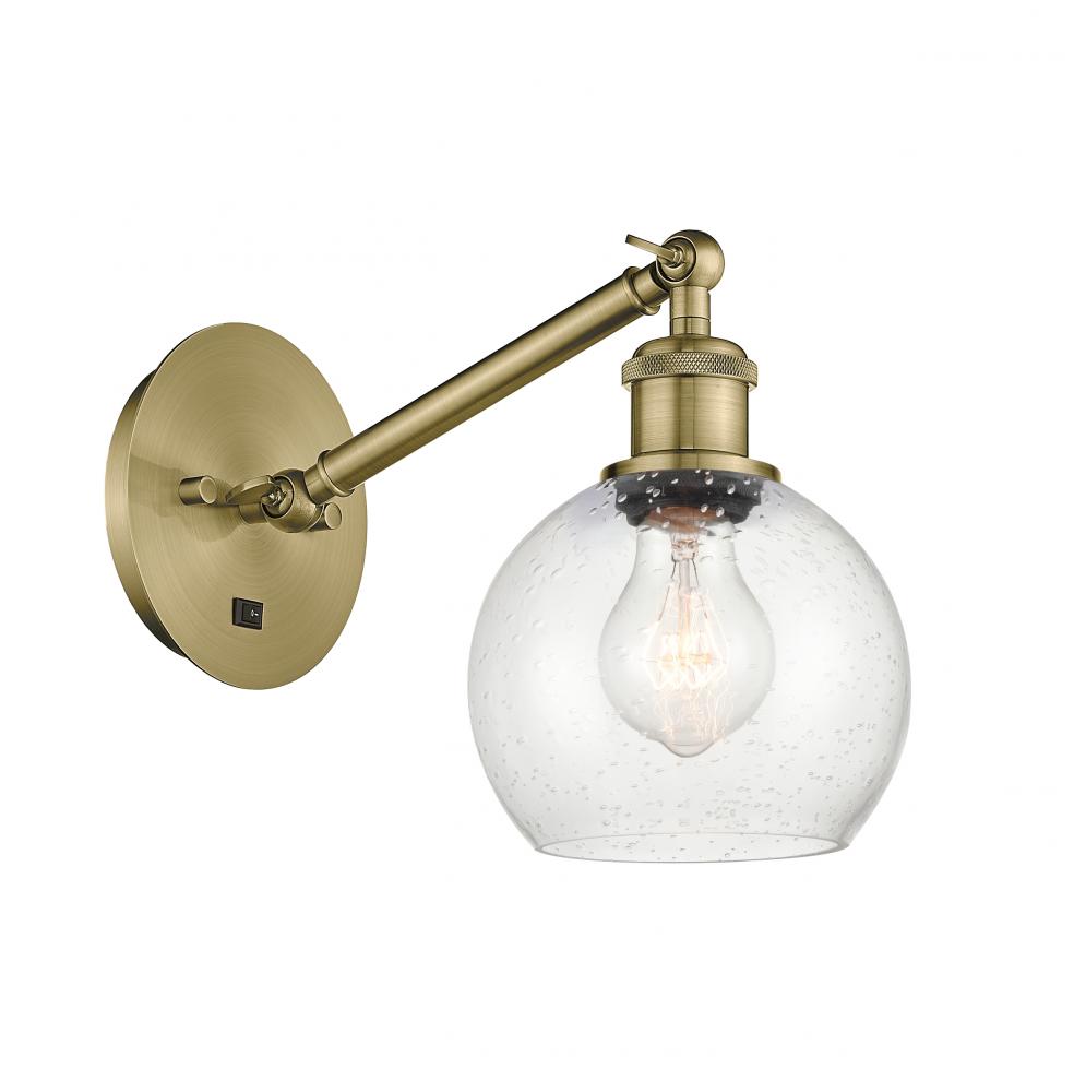 Athens - 1 Light - 6 inch - Antique Brass - Adjustable Sconce