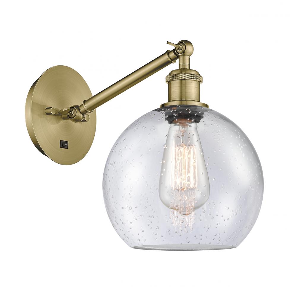 Athens - 1 Light - 8 inch - Antique Brass - Adjustable Sconce