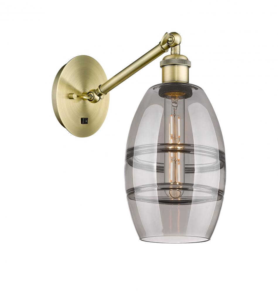 Vaz - 1 Light - 6 inch - Antique Brass - Adjustable Sconce