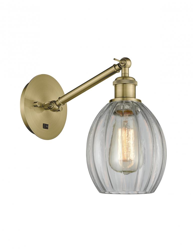 Eaton - 1 Light - 6 inch - Antique Brass - Adjustable Sconce