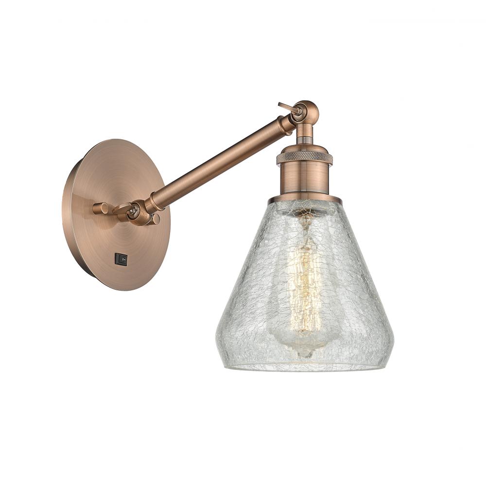 Conesus - 1 Light - 6 inch - Antique Copper - Adjustable Sconce
