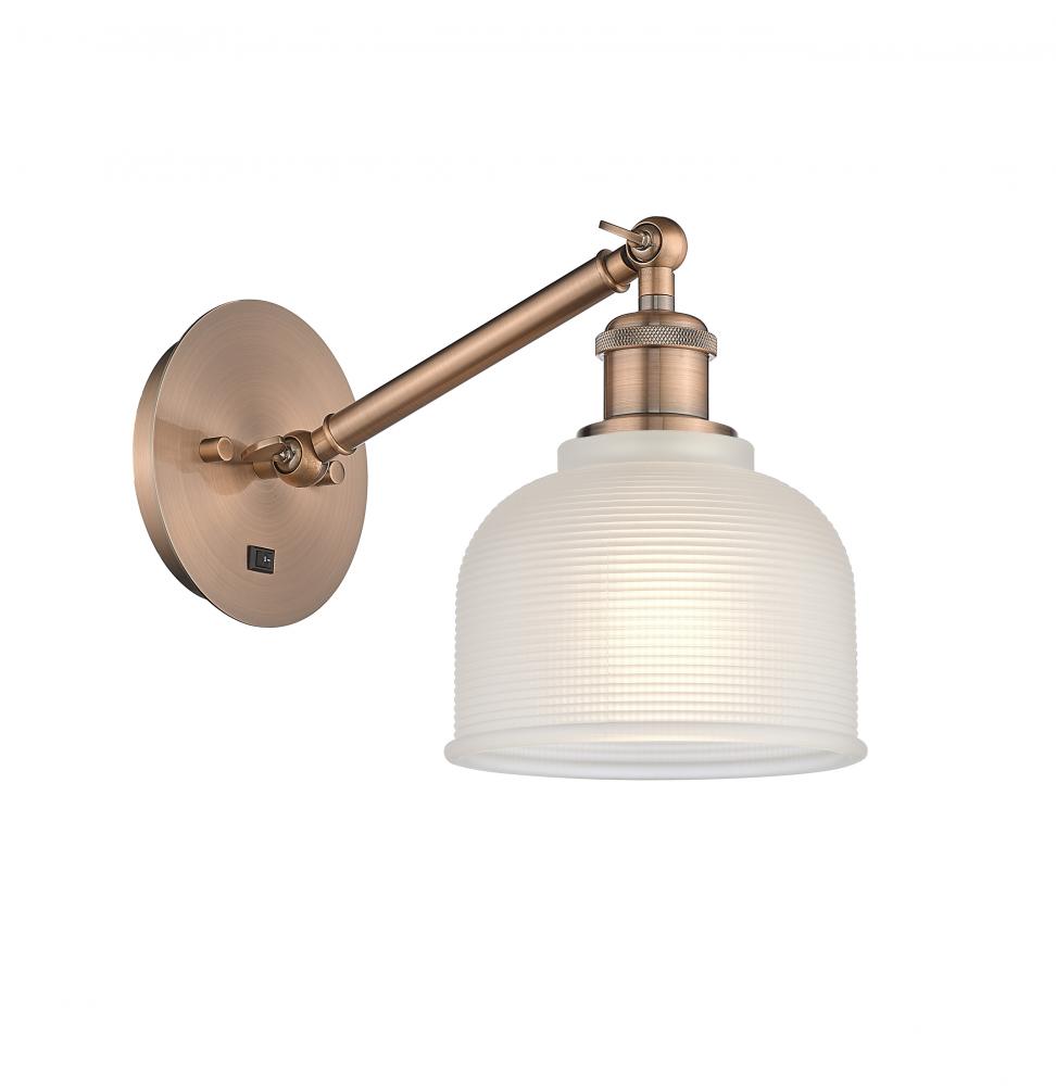 Dayton - 1 Light - 6 inch - Antique Copper - Adjustable Sconce