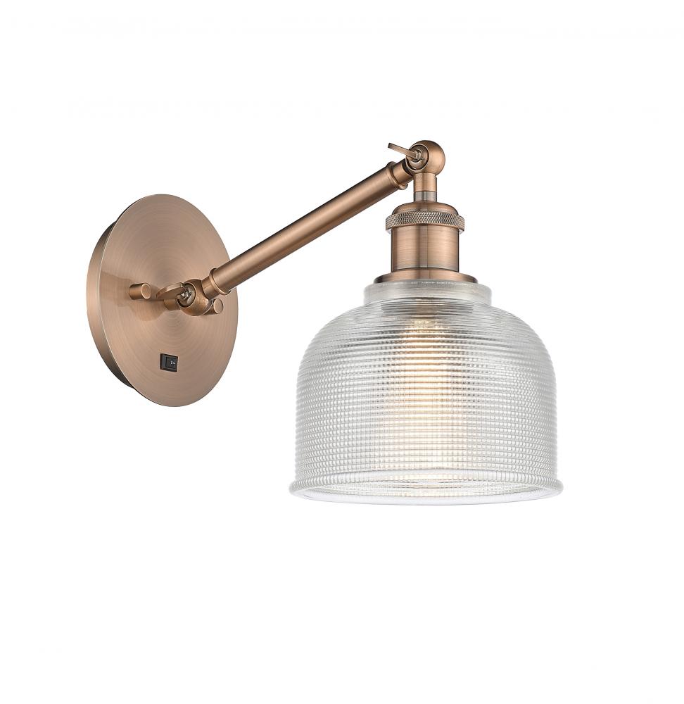 Dayton - 1 Light - 6 inch - Antique Copper - Adjustable Sconce