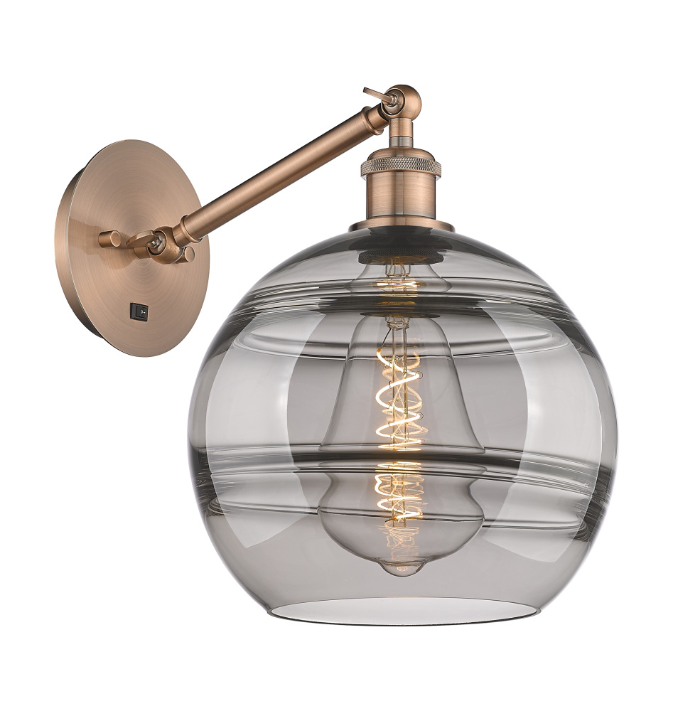 Rochester - 1 Light - 10 inch - Antique Copper - Adjustable - Sconce