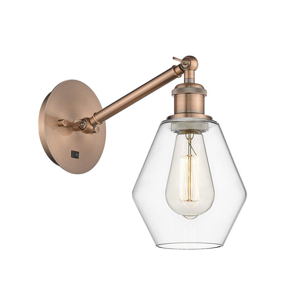 Cindyrella - 1 Light - 6 inch - Antique Copper - Adjustable Sconce