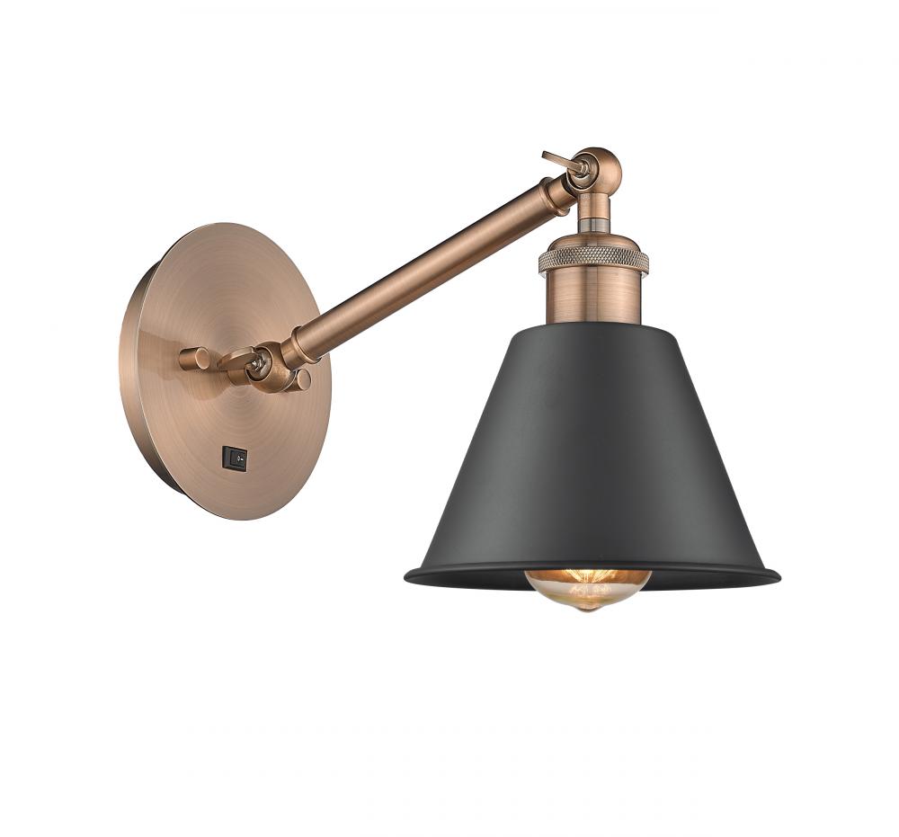 Smithfield - 1 Light - 7 inch - Antique Copper - Adjustable Sconce