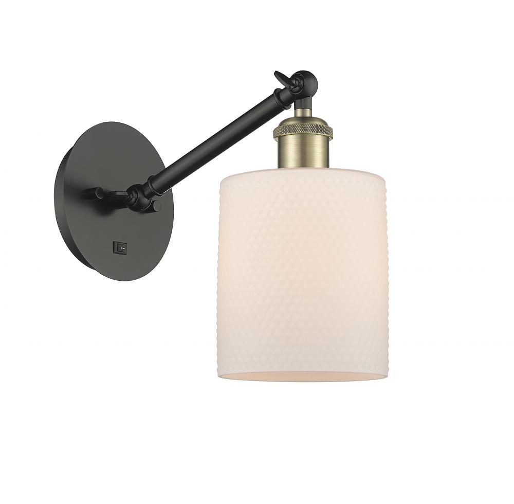 Cobbleskill - 1 Light - 5 inch - Black Antique Brass - Adjustable Sconce