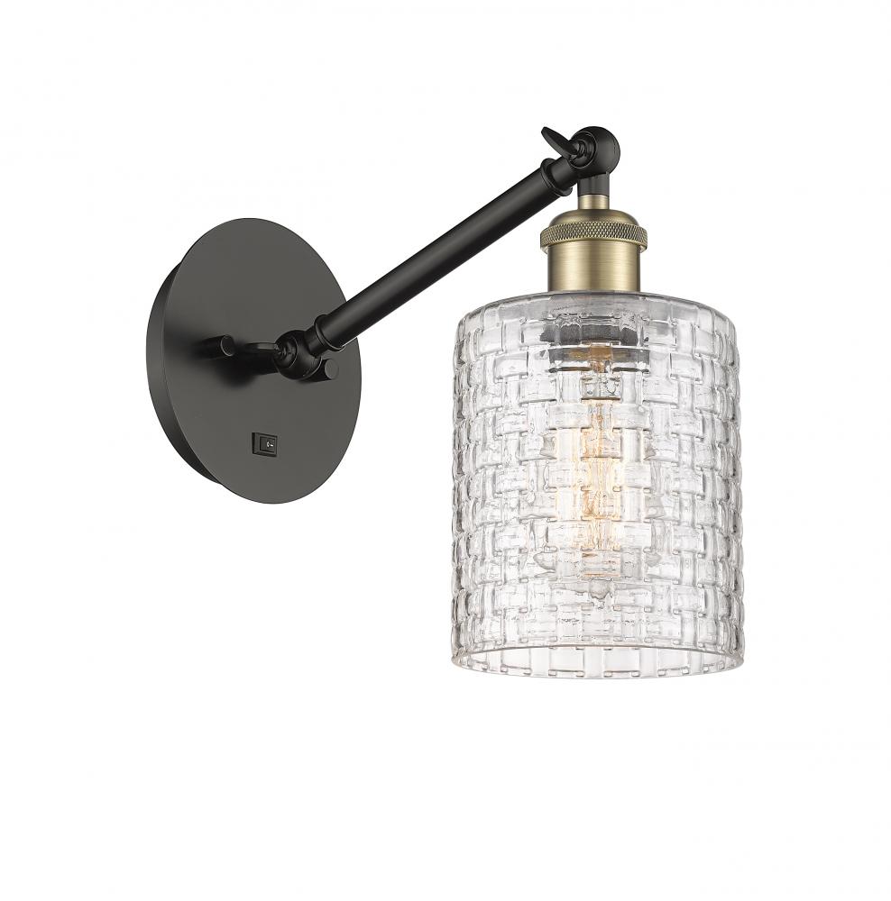 Cobbleskill - 1 Light - 5 inch - Black Antique Brass - Adjustable Sconce