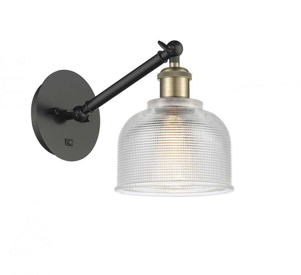 Dayton - 1 Light - 6 inch - Black Antique Brass - Adjustable Sconce