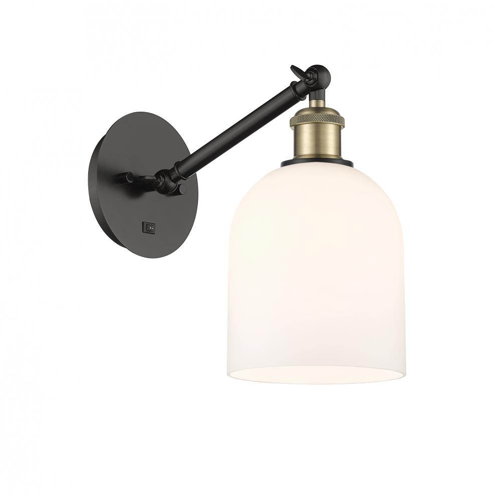 Bella - 1 Light - 6 inch - Black Antique Brass - Adjustable Sconce