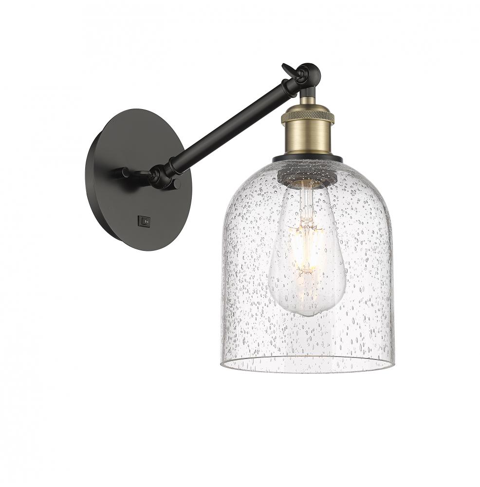 Bella - 1 Light - 6 inch - Black Antique Brass - Adjustable Sconce