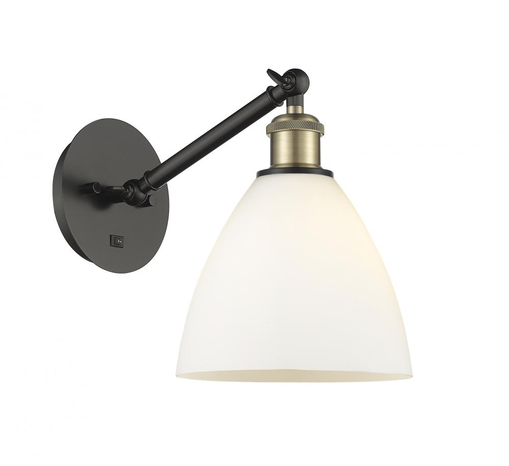 Bristol - 1 Light - 8 inch - Black Antique Brass - Adjustable Sconce
