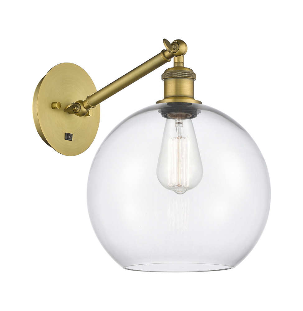 Athens - 1 Light - 10 inch - Brushed Brass - Adjustable - Sconce
