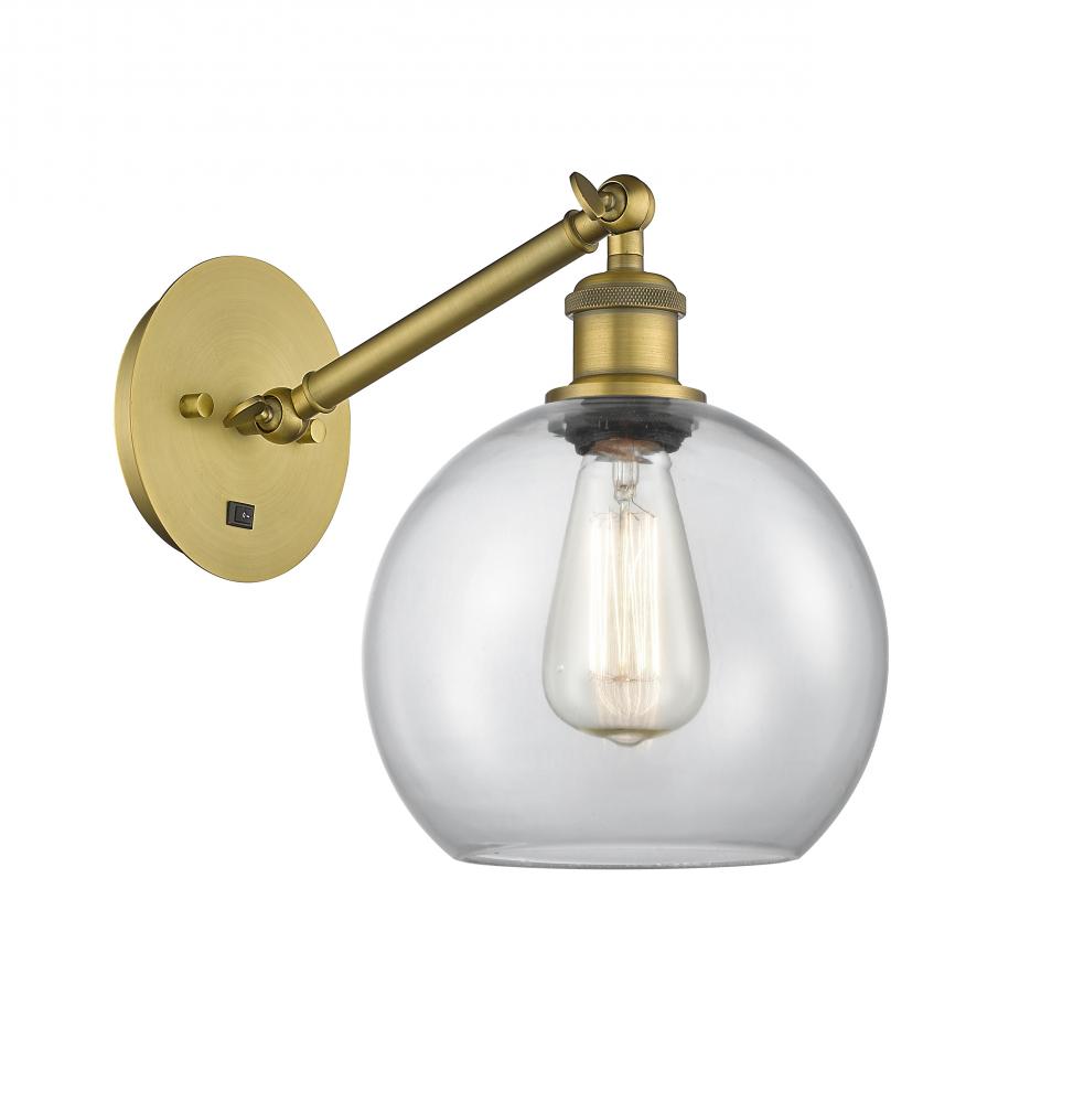 Athens - 1 Light - 8 inch - Brushed Brass - Adjustable Sconce