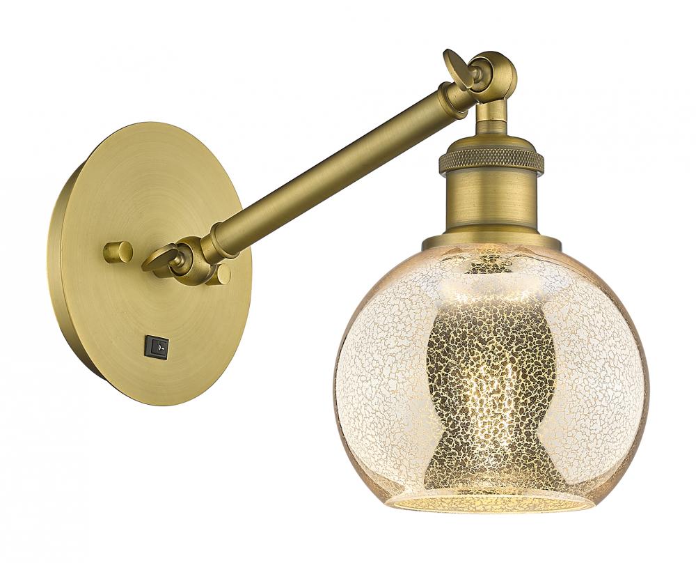 Athens - 1 Light - 6 inch - Brushed Brass - Adjustable Sconce