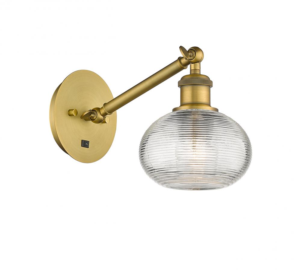 Ithaca - 1 Light - 6 inch - Brushed Brass - Adjustable Sconce