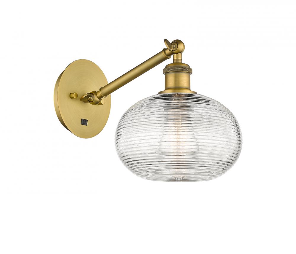 Ithaca - 1 Light - 8 inch - Brushed Brass - Adjustable Sconce