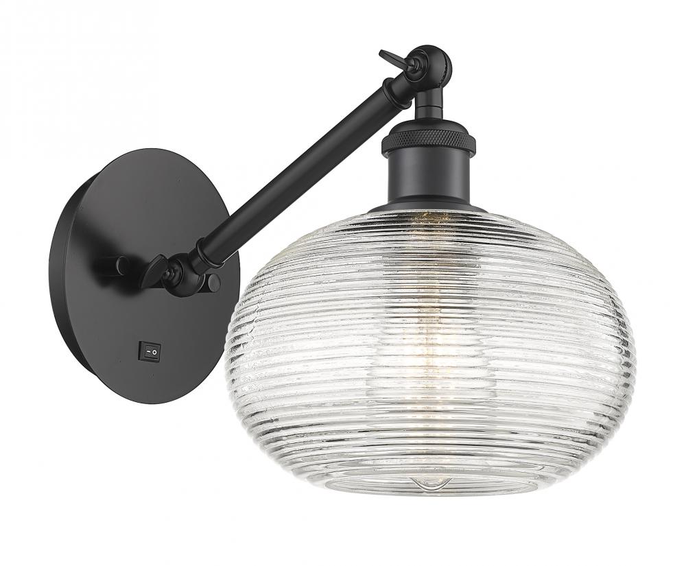 Ithaca - 1 Light - 8 inch - Matte Black - Adjustable Sconce