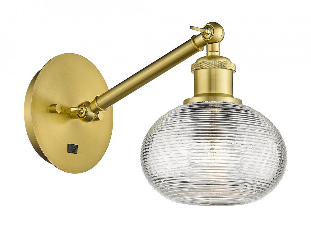 Ithaca - 1 Light - 6 inch - Satin Gold - Adjustable Sconce