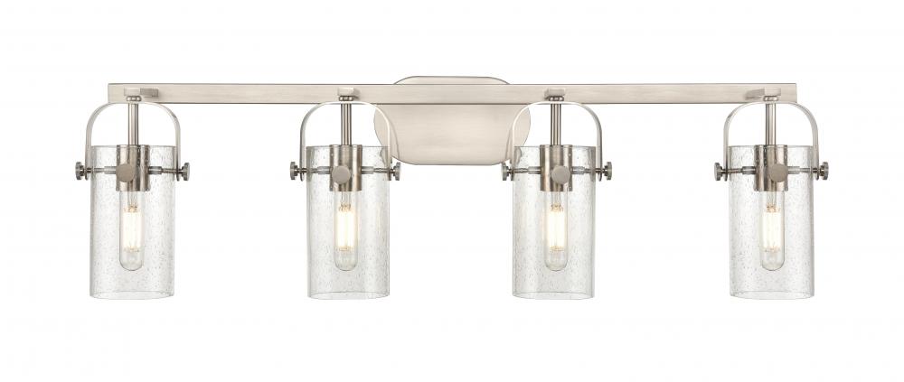 Pilaster - 4 Light - 35 inch - Brushed Satin Nickel - Bath Vanity Light